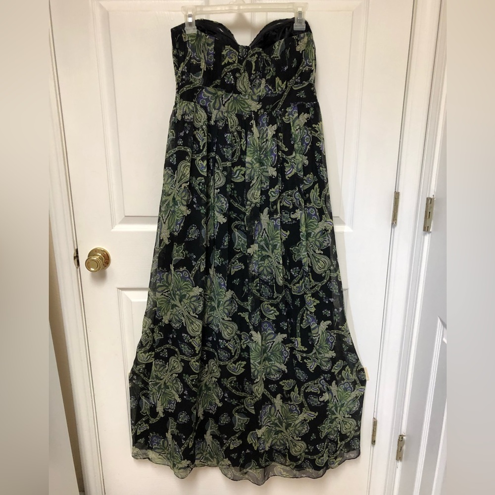 Gianni Bini Strapless Silk Maxi Dress - Picture 7 of 16